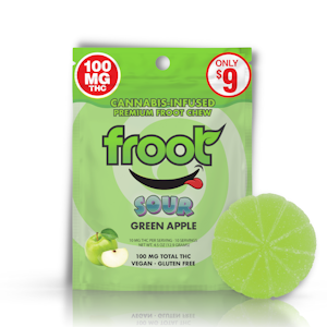 FROOT - Froot - Sour Green Apple Gummy Single Dose 100mg