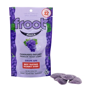 FROOT - Froot Gummies 100mg Grape Ape 