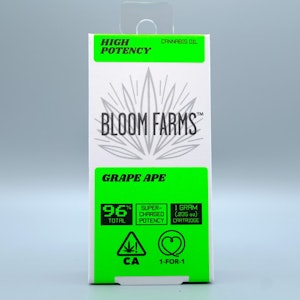 BLOOM FARMS - Grape Ape HiPo Cart 1g - Bloom Farms