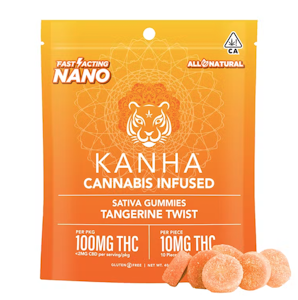 KANHA - Kanha 100mg NANO Sativa Tangerine Twist Gummies