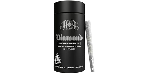 HEAVY HITTERS - Heavy Hitters x Oakfruitland - Oak-Lato Diamond Infused Pre-Rolls - 5ct