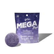 GRON - BLACKBERRY MEGA PEARL SLEEPY INDICA 100MG THC / 100MG CBGN