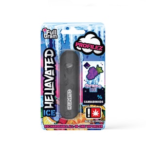 HELLAVATED - Grape Ice, All-in-One, Distillate, 1g