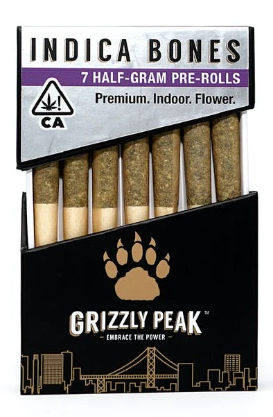 GRIZZLY PEAK FARMS - Grizzly Peak - Indica Bone - 7pk PreRolls Main Image
