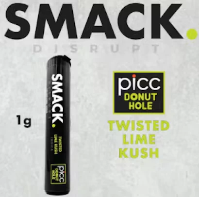 SMACK - Twisted Lime Kush - 1g Infused Preroll Main Image
