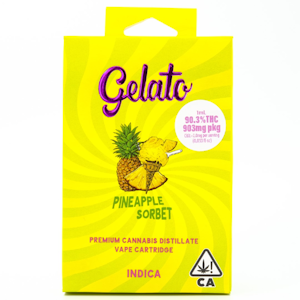Gelato - Pineapple Sorbet 1g Cart - Gelato