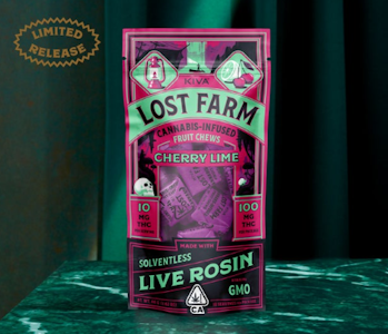 Lost Farm - Lost Farm Cherry Lime GMO Rosin Fruit Chews 100mg