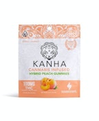 Kanha 100mg Hybrid Peach Gummies
