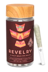 Reverly - Revelry Preroll 14pk - Strawberry Smoothie (Michigan Skunk x Afghani x Slurricane) 31%