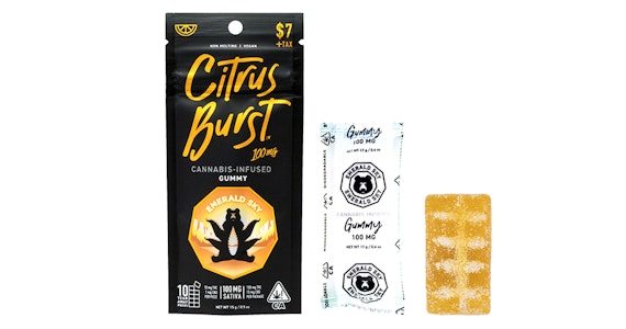 Emerald Sky - Sativa - Citrus Burst | Single Gummy 100mg