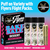 Claybourne - Flyers Variety - Bake Sale Dessert - Infused Preroll Pack - 6pk - 3g