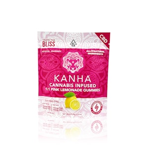 KANHA - KANHA - Edible - Pink Lemonade - CBD:THC 1:1 - Gummies - 50MG