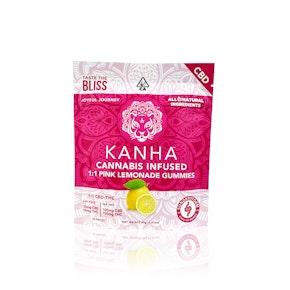 KANHA - Edible - Pink Lemonade - CBD:THC 1:1 - Gummies - 50MG
