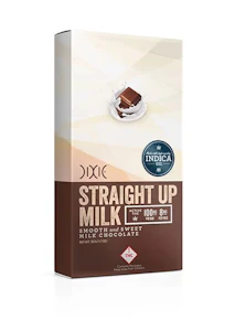 DIXIE - Dixie Straight up Milk Choc. Bar INDICA 100mg