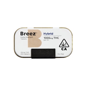 Breez | 20mg Extra Strength Hybrid Tablets 50pk | 1000mg