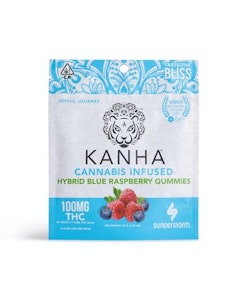 Kanha - Hybrid Blue Raspberry | 100mg THC Edible | Kanha