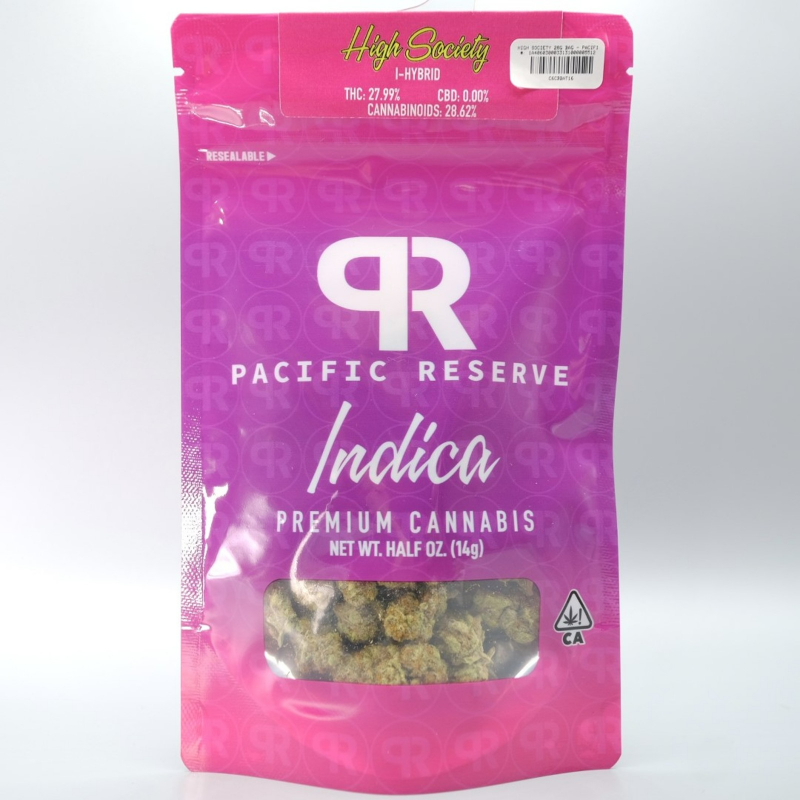 High Society 14g Bag Pacific Reserve Premium Cannabis Enjoy the
