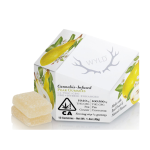 Wyld - Wyld Gummies 100mg 1CBG:1THC Pear 