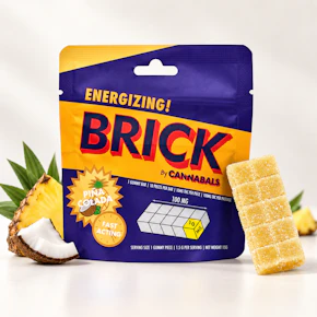 Cannabals | Gummy Brick | Pina Colada | 100mg Distillate