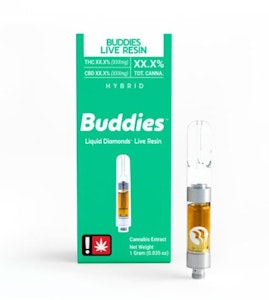 Buddies | Lemon Cheese Live Resin Cartridge 1g