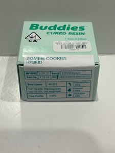 Buddies - Zombie Cookies 1g Cured Resin - Buddies