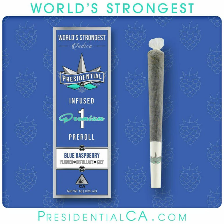Presidential - Presidential Infused Preroll 1g Blue Raspberry  Main Image