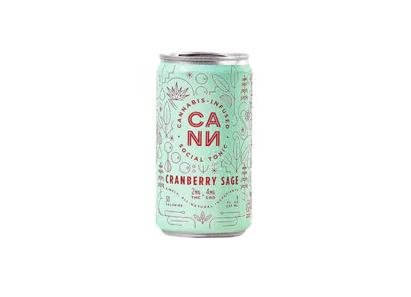 Cann - Cranberry Sage 6pk (2mg THC, 4mg CBD Per Can) Main Image