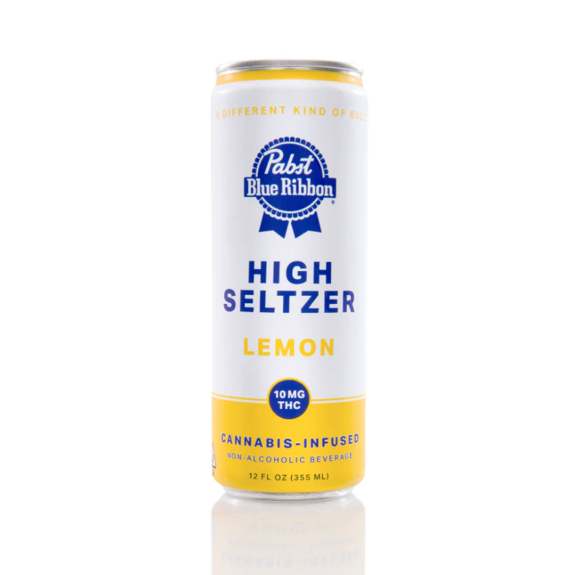 Pabst - Pabst Blue Ribbon - Lemon -10mg Infused High Seltzer (Non-Alcoholic) Main Image