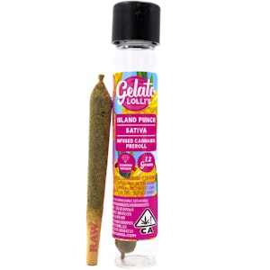 GELATO - Island Punch Lolli's 1.2g Diamond Infused Pre-Roll - Gelato