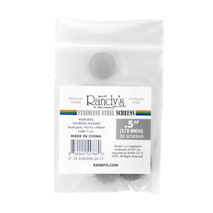 RANDYS - 0.5" PIPE SCREENS (20PK) - RANDYS