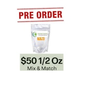 *GET 1/2 OZ PRIMETIMING FLOWER-MIX N MATCH 4X8THS $50----SIMPLY PRE-ORDER 3-5 HRS IN ADVANCE---- CANNOT COMBINE WITH % DISCOUNTS-