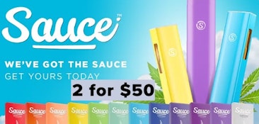 *GET 2X SAUCE DISPOSABLE VAPE PENS FOR ONLY $50-NO LIMIT- CANNOT COMBINE WITH % DISCOUNTS-MIX N MATCH ANY STRAINS