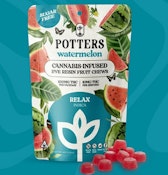 POTTERS WATERMELON LIVE RESIN SUGAR FREE FRUIT CHEWS 10PK ($20-SIMPLY PRE-ORDER 2-5HRS IN ADVANCE)