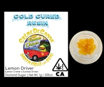 CREME DE CANNA/COASTAL SUN LEMON DRIVER COLD CURED RESIN DIAMOND SUGAR 1G