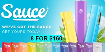 *GET 8X SAUCE DISPOSABLE VAPE PENS FOR ONLY $144-NO LIMIT- CANNOT COMBINE WITH % DISCOUNTS-MIX N MATCH ANY STRAINS