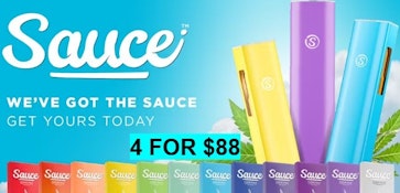 * GET 4X SAUCE DISPOSABLE VAPE PENS FOR ONLY $88-NO LIMIT- CANNOT COMBINE WITH % DISCOUNTS-MIX N MATCH ANY STRAINS