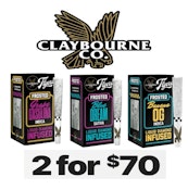 CLAYBOURNE 5PK INFUSED PREROLL BUNDLE (PICK ANY 2X 5PK FROM CLAYBOURNE FOR ONLY $70)-REQUIRES 3-5HOUR PRE-ORDER-CANNOT COMBINE WITH % DISCOUNTS