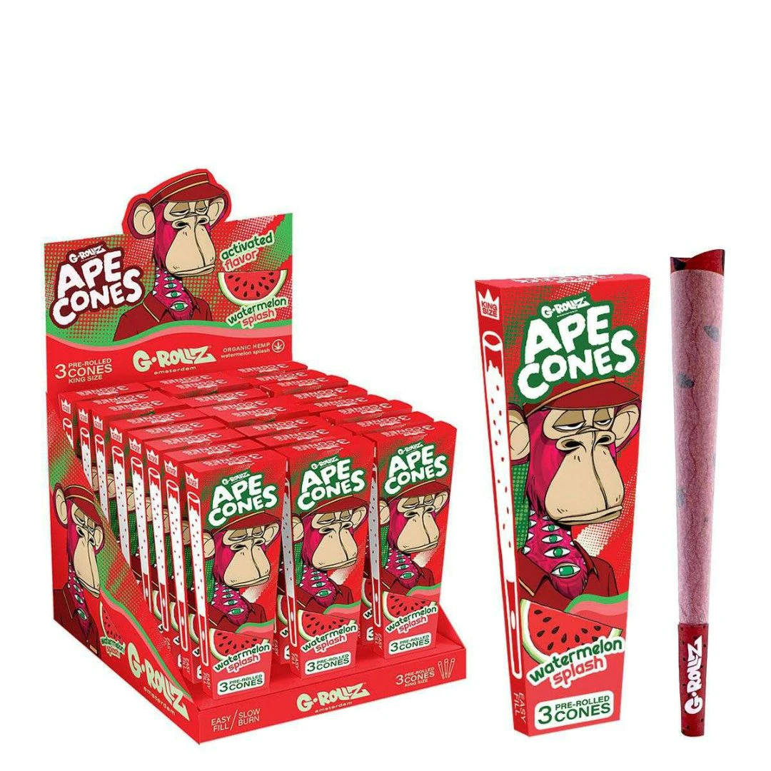 Snap Canna - Cones | G Rollz Ape | King Size 3 pack | Watermelon Splash Main Image