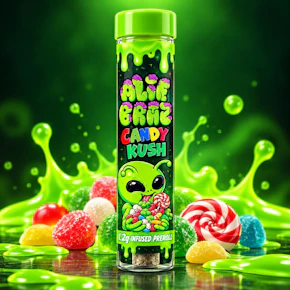 Alien Brainz - 1.2G Infused Candy Kush Pre-Roll
