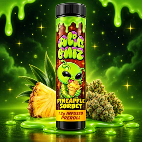 Alien Brainz - 1.2G Infused Pineapple Sorbet Pre-Roll