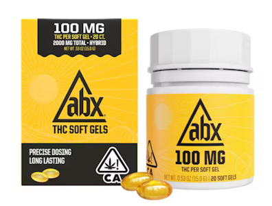 Absolute Extracts - [ABX] THC Soft Gels - 100mg - 20ct Refresh (Medicinal Use ONLY) (H)