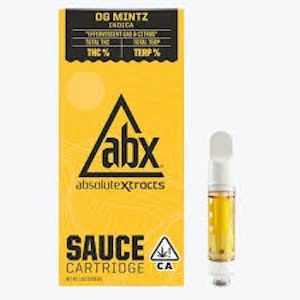 ABX / absoluteXtracts - ABX - OG Mintz -Sauce Vape Cart - 1G