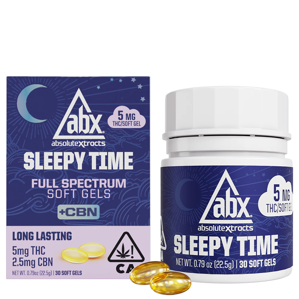 ABX - Sleepy Time Softgels 5mg THC : 2.5mg CBN (10ct) Main Image