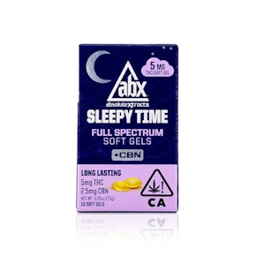 ABX - Capsule - Sleepy Time - 5MG Soft Gels - CBN - 10-Count - 50MG