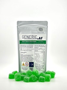 GENERIC AF - Generic AF -Sour AF - Green Apple Gummies - 100mg