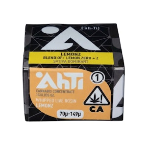 AHTI HASH - 70U-149U WHIPPED ROSIN - LEMONZ 1G - AHTI HASH