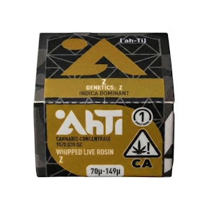 AHTI HASH - 70U-149U WHIPPED ROSIN - Z 1G - AHTI HASH