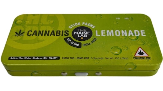 THE MAINE LAB - The Maine Lab | 1:1 Lemonade Stick | 5mg THC : 5mg CBD | 25mg - 5pc