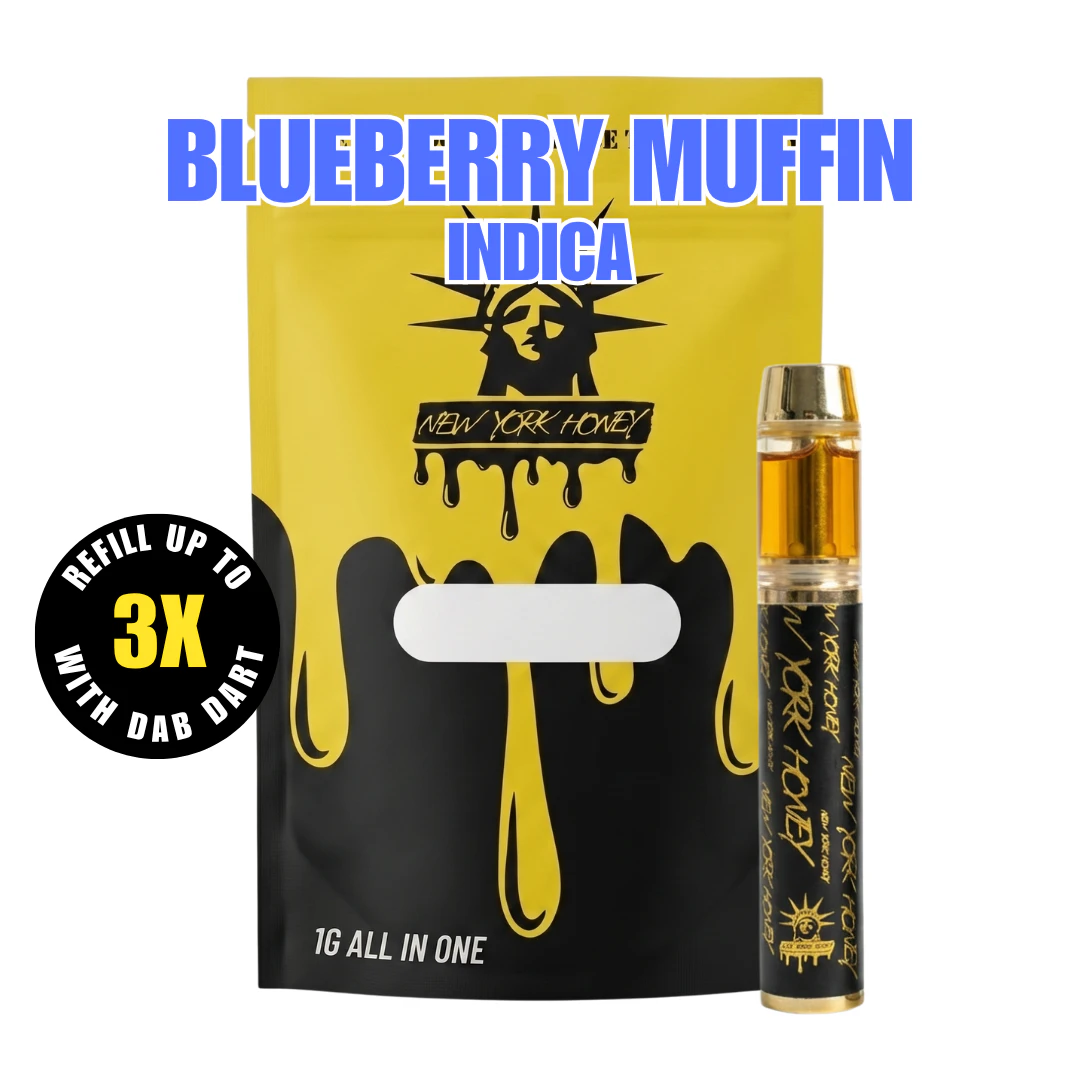 New York Honey - New York Honey - Blueberry Muffin - AIO Vape - 1g Main Image