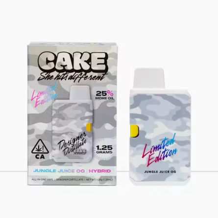 CAKE she hits different - CAKE SHE HITS DIFFERENT:  *LIMITED EDITION* Jungle Juice OG 1.25g AIO (H) Main Image